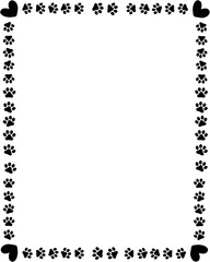 Frame black cat cute 