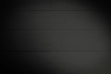 Dark wooden plank surface is being shown in flat design, with charcoal grain, knots, seams