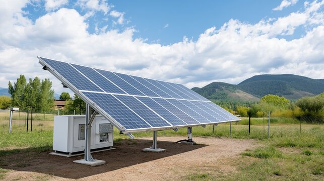 Mechanical engineering showcases a utility-scale solar tracking system with panels adjusting to sunlight. Features include motors and hydraulic actuators for optimal energy efficiency