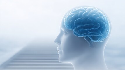 Obraz premium A conceptual illustration of Neuro Linguistic Programming techniques influencing the mind