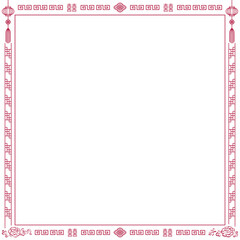 中華風の模様の背景素材