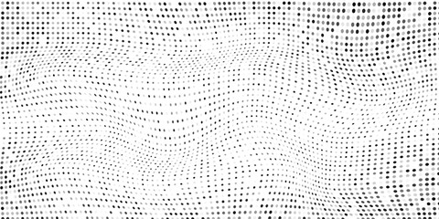 Modern dot halftone gradient texture. Vanishing polka dot background. Repeating dots design