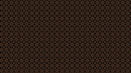 Geometric pattern with circles and squares on a dark background in a repeating design style
