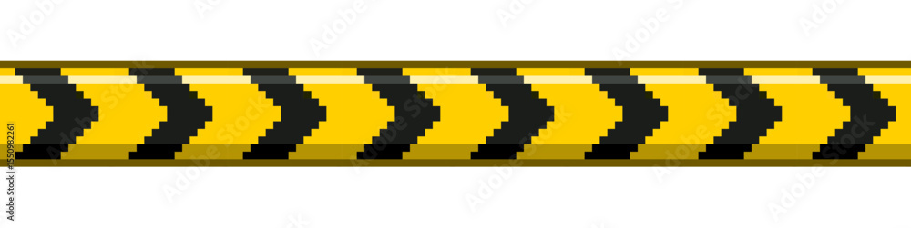 Aufkleber pixel security line vector, designed in a retro, 8-bit style. perfect for digital barriers, access c