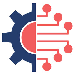 Engineering solid color icon