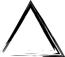 Triangle grunge frame