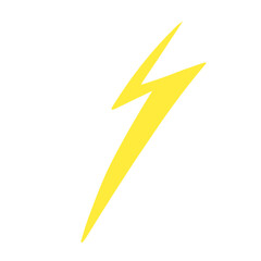 lightning bolt isolated on white