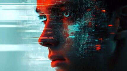 Humanoid Digital Interface: Visualization of Futuristic Integration Concept