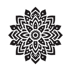 mandala pattern vector silhouette clip art background design illustration