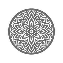 mandala pattern vector silhouette clip art background design illustration