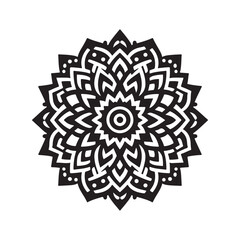 mandala pattern vector silhouette clip art background design illustration