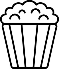 popcorn box icon vector illustration