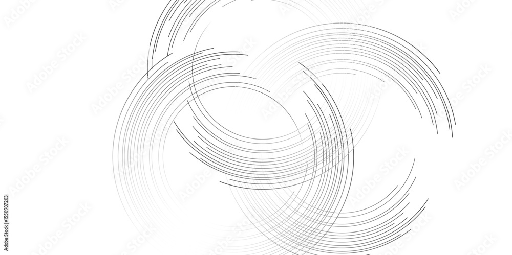 Poster set design elements symbol editable icon - halftone circles, halftone dot pattern on white backgroun