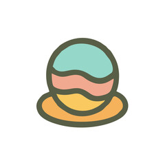 Pastel Abstract Shapes Grid with Modern Wavy Lines, A visually balanced grid of 16 unique abstract icons, each featuring soft pastel hues, organic curves, and geometric symmetry—ideal for tech, wellne