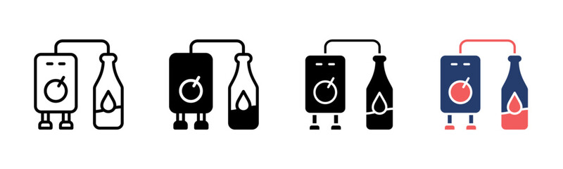 Brewery icon sheet multiple style collection