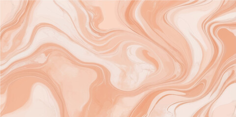 Abstract peach marble fluid art background texture