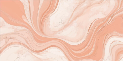 Elegant pastel peach marble abstract design