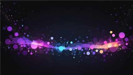 Obraz premium Vibrant colorful abstract music background with glowing stars and party lights