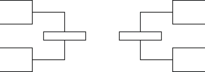 Double Elimination Bracket Template &ndash; 8 Teams Tournament Layout
