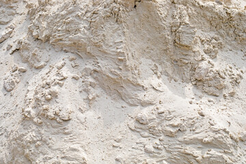 background of white river sand for use in construction