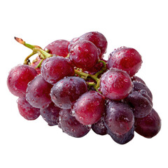 Close-up of a bunch of juicy red grapes