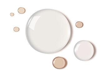 cosmetic liquid on flat surface