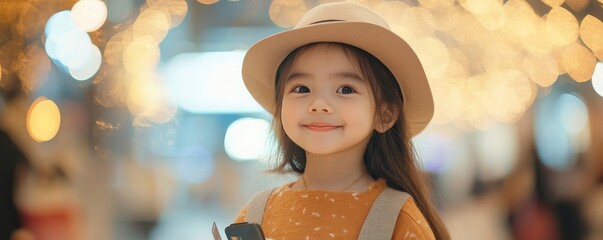 Happy Asian young woman shopping online with a mobile phone, using a credit card for payments and enjoying cashback rewards., Generative AI