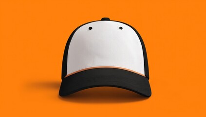 3D rendered baseball cap mockup with blank space for placing your custom logo or artwork.