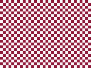 えんじ色（あずき色）の市松模様の背景