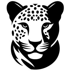 Simple leopard logo silhouette © Breck