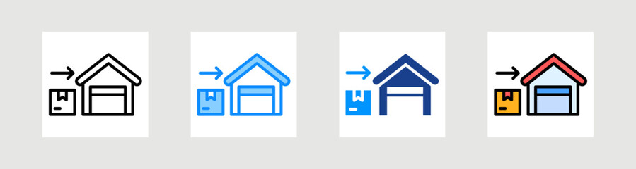 Inbound Icon Collection Set Multiple Style