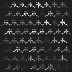  pattern background, vector abstract geometric circle, triangle and square lines art. Black and white color 