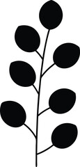 Fototapeta premium black stones and white background