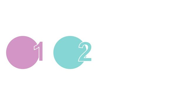 A dynamic 4-step infographic with smooth animations, minimalistic symbols, and bold headings&mdash;ideal for presenting business processes, strategic plans, or workflow overviews with clarity.