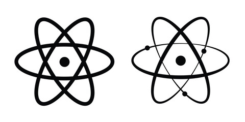 Atom icon. Molecule icon. vector illustration
