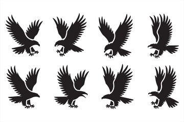 Fototapeta premium Tactical swooping eagle vectors for crest and emblem design