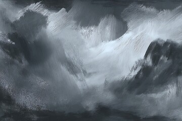 Dark grey gouache background with rich painterly texture