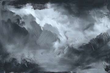 Dark grey gouache background with rich painterly texture