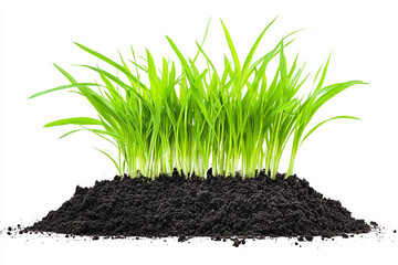 AI-Generated Sugarcane Plantation Landscape Isolated on Clear Background


