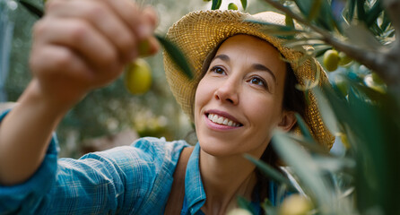 The harvest. Olive groves and traditional harvesting in Mediterranean fields. Capturing the essence of rural life, agriculture, and authentic food production with a sustainable and cultural identit