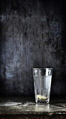Sparkling refreshment still life with citrus