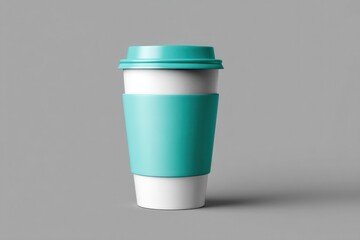 Personalize this cartoon cup mockup by inserting your custom branding into the blank area.