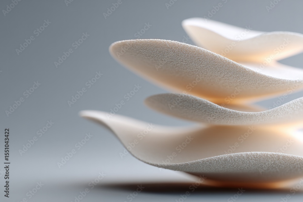 Aufkleber elegant layers of soft shapes create sense of harmony and tranqu