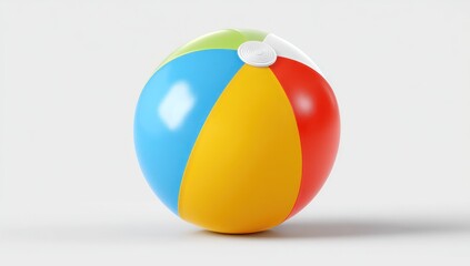 3D beach ball mockup featuring a clean space for showcasing your unique branding.
