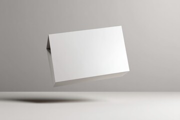 3D rendered card mockup with available blank area for placing your logo or design.