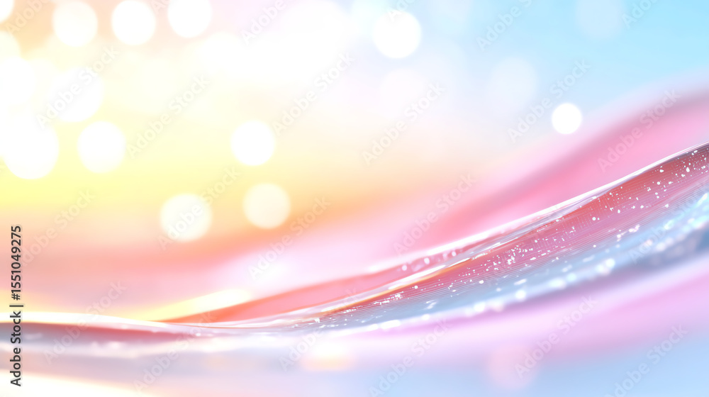 Aufkleber A serene abstract background of flowing water with soft colors and gentle bokeh effects creating a tranquil and calming atmosphere.