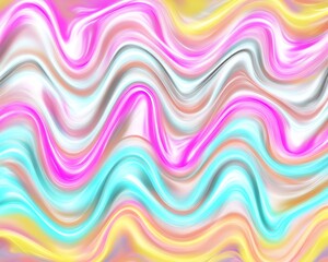 Obraz premium Abstract wavy vibrant colors