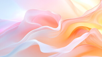 Obraz premium A soft, flowing abstract design with gentle pastel colors blending harmoniously, perfect for backgrounds and creative projects.