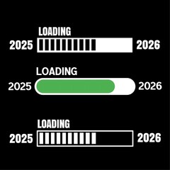 Future Progress Bar - From 2025 to 2026 Year Timeline