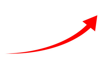Red arrow up